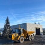 Un tombereau articulé Hydrema disponible à la location chez Sud Matériel TP