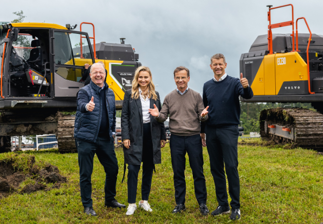Volvo CE : premier coup de pelle pour une (nouvelle) usine de pelles