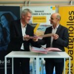 Jérôme Lebrun, Directeur de BUILDERS École d’ingénieurs et Yves Stassen, Directeur Technique TP, ETPO. Droits photo : BUILDERS École d’ingénieurs.